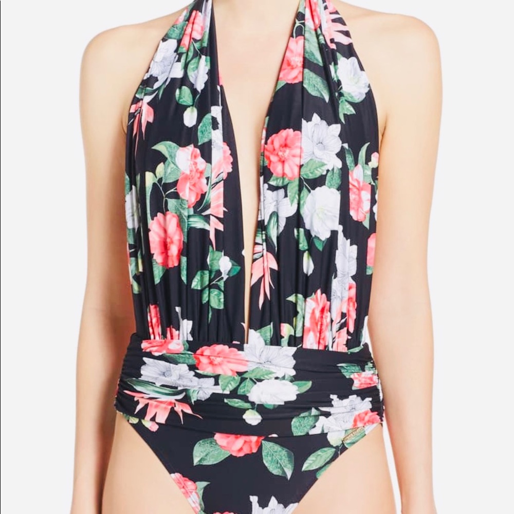 Vince Camuto Multi Color Floral Bathing Suit.